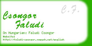 csongor faludi business card